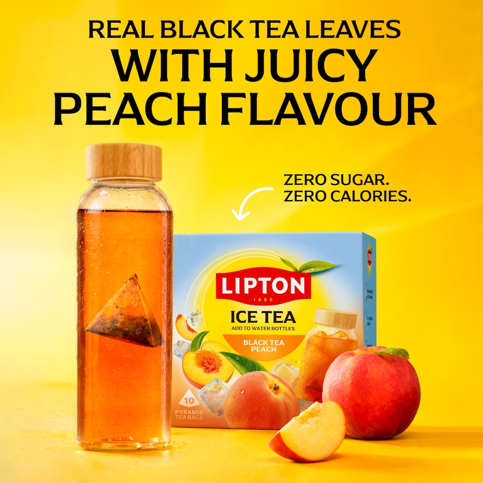 image 1 of LIPTON ICE TEA Black Tea Peach 10 Tea Bags 35G