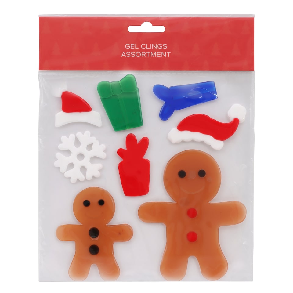 image 1 of Christmas Gel Clings Assortment