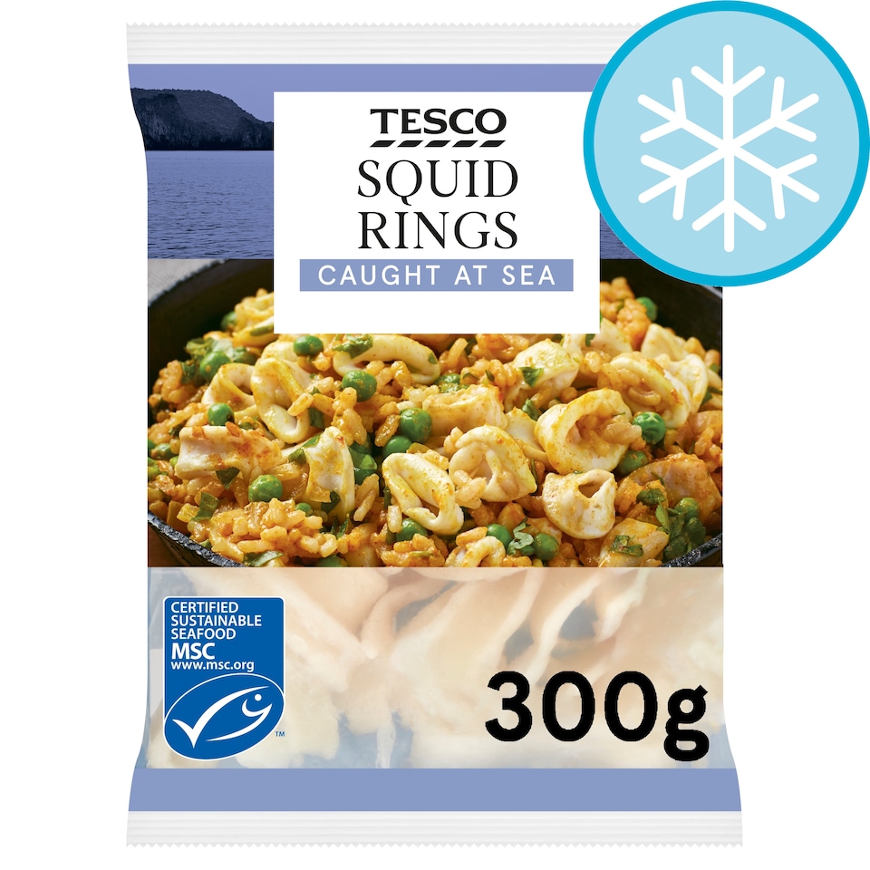 Tesco Raw Squid Rings 300G