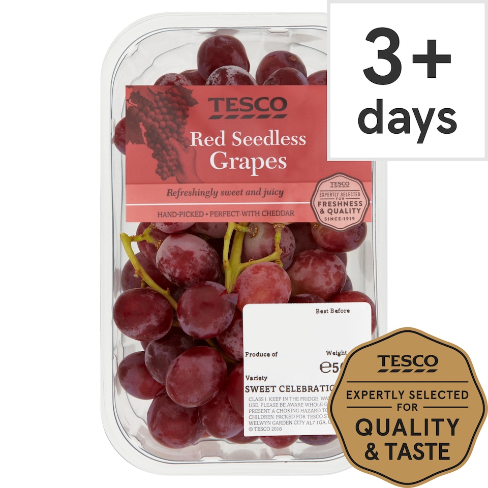 Tesco Red Seedless Grape Punnet (C)