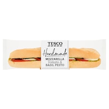 Tesco Mozzarella Tomato & Pesto Baguette