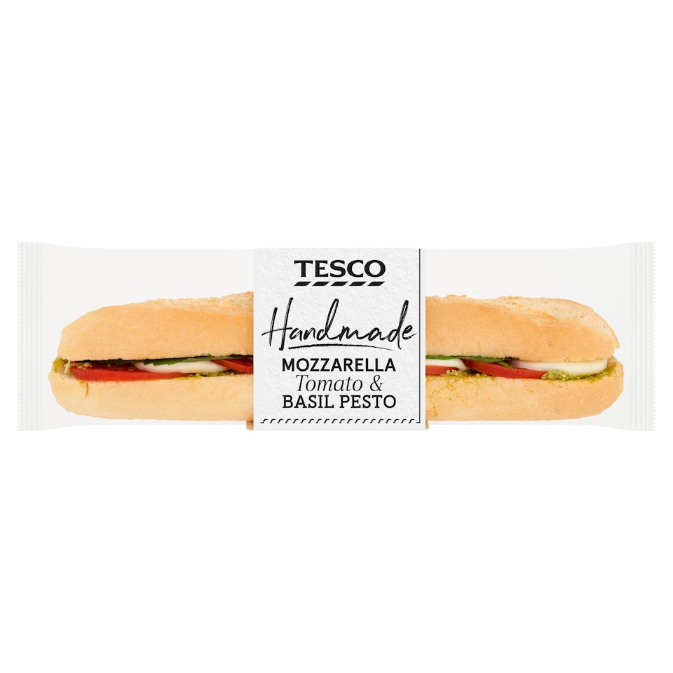 Tesco Mozzarella Tomato & Pesto Baguette