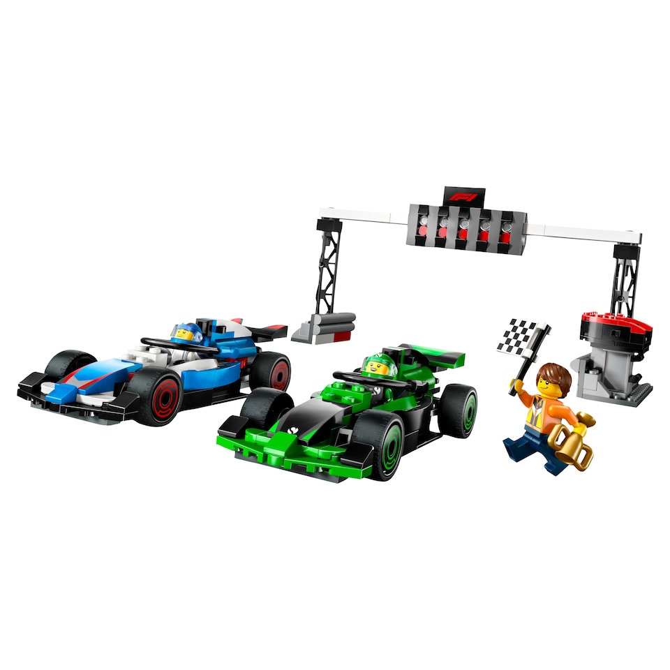 image 1 of LEGO City 60474 F1 Grid With Vcarb & Sauber Race Cars