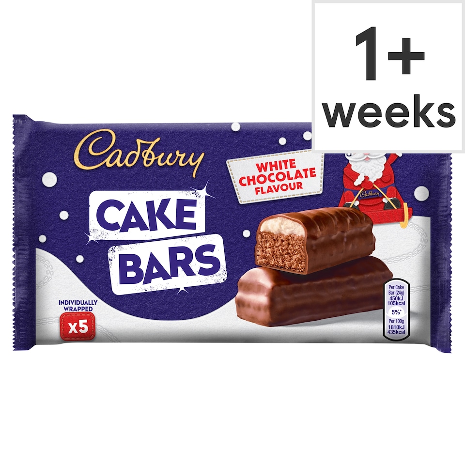 Cadbury White Chocolate Cake Bars 5 Pack