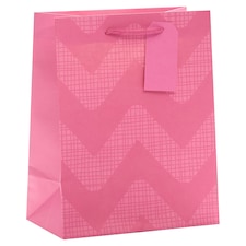 Tesco Pink Wave Medium Bag