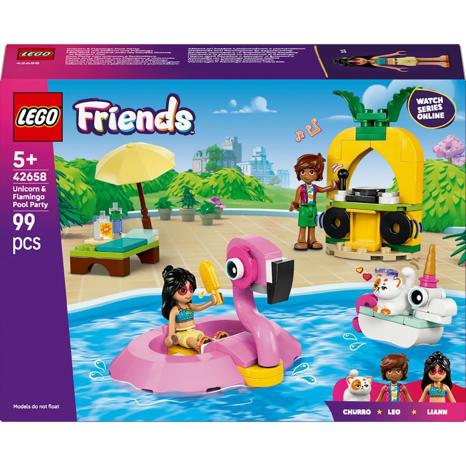 image 1 of LEGO Friends 42658 Unicorn & Flamingo Pool Party