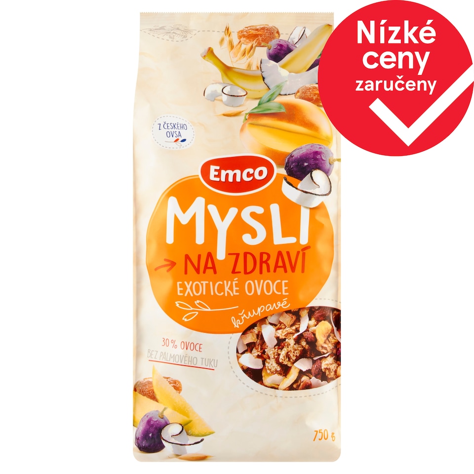 Emco Mysli na Zdraví Exotické ovoce křupavé 750g