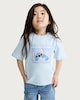 image 1 of Disney Stitch Pure Cotton Greetings From Hawaii T-Shirt in Blue