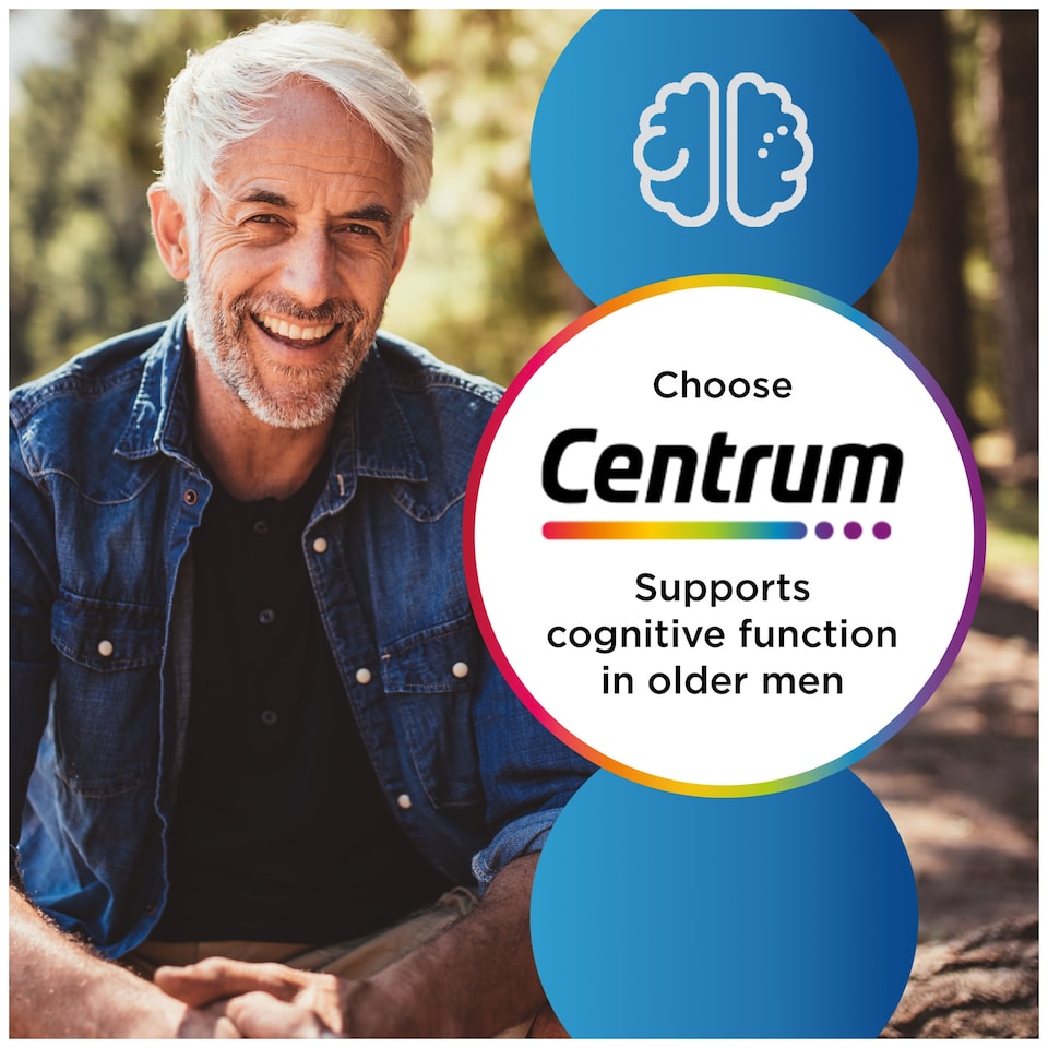 image 1 of Centrum Men 50+ Multivitamin Tablets 30s