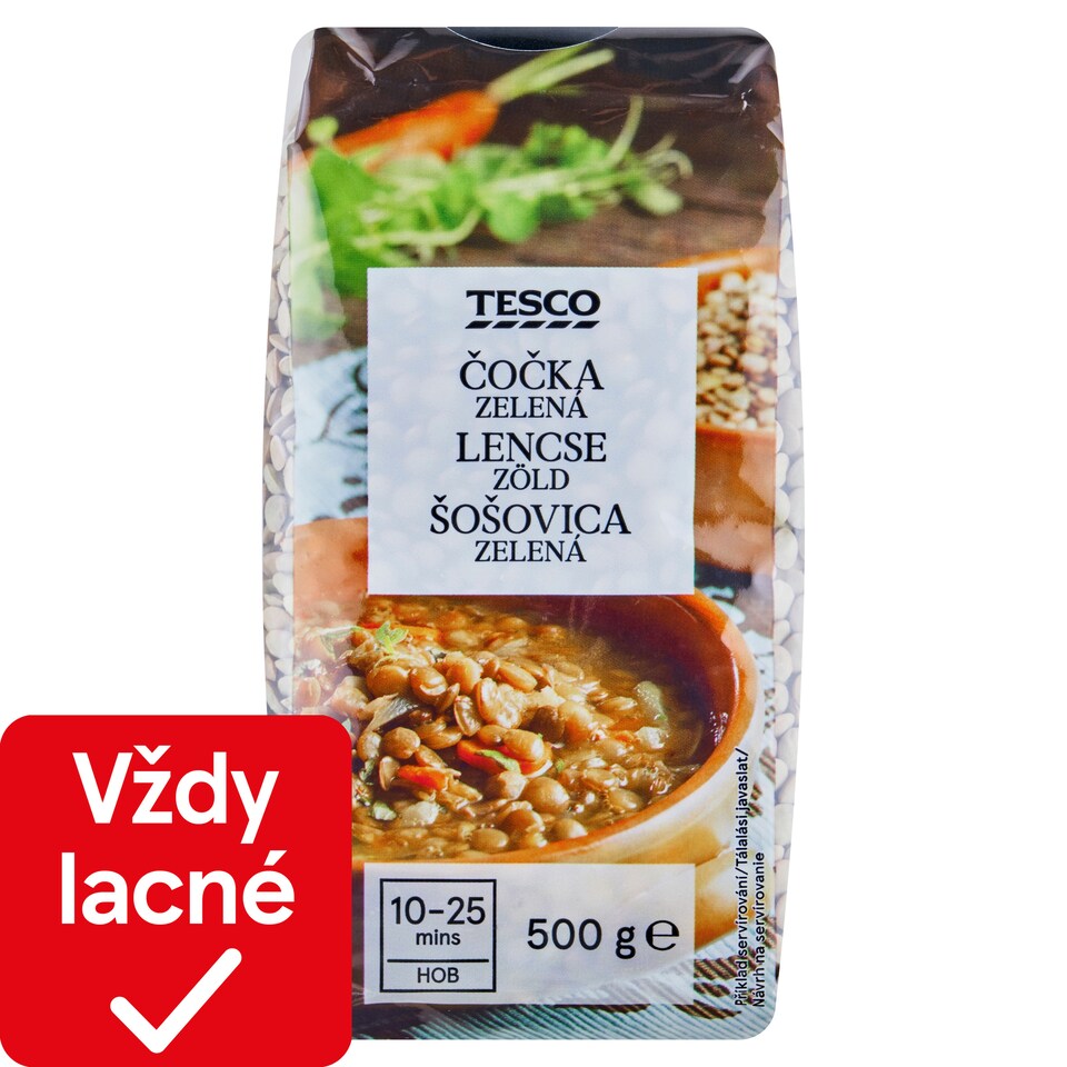 Tesco Šošovica zelená 500 g