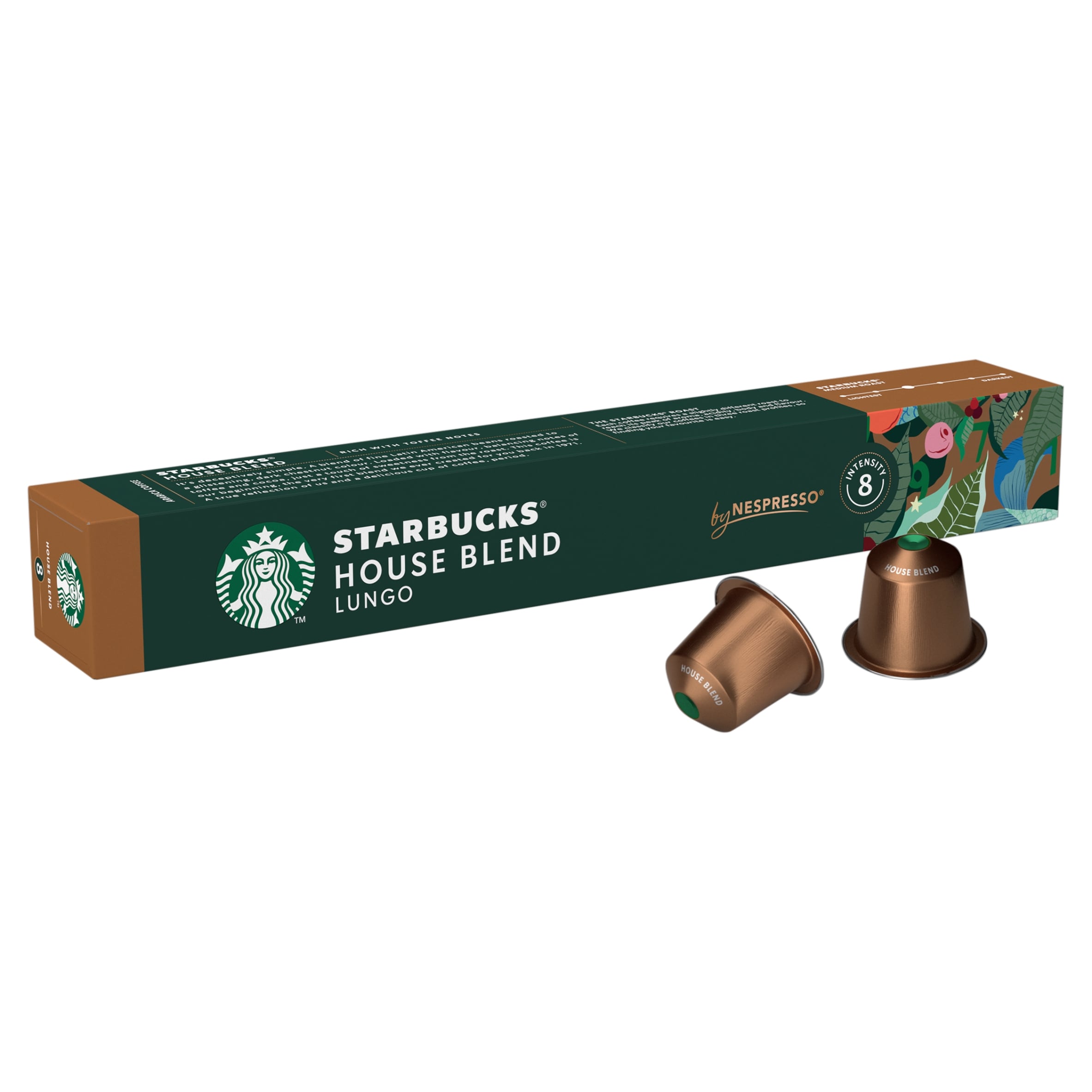 STARBUCKS House Blend by NESPRESSO Coffee Pods, Medium Roast, 57g