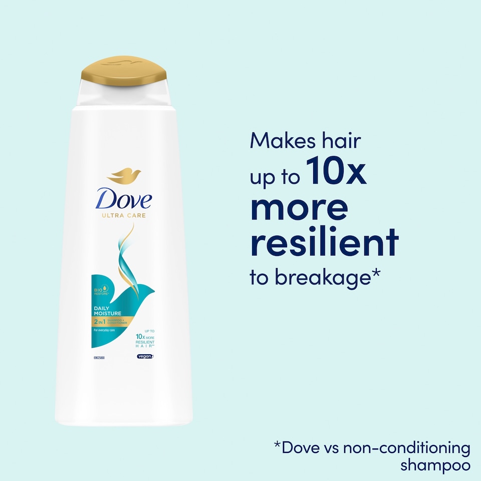 image 1 of Dove Daily Moisture 2 In 1 Shampoo & Conditioner 400Ml