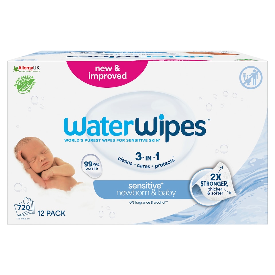 image 1 of Waterwipes Biodegradable 12 Pack 720 Wipes