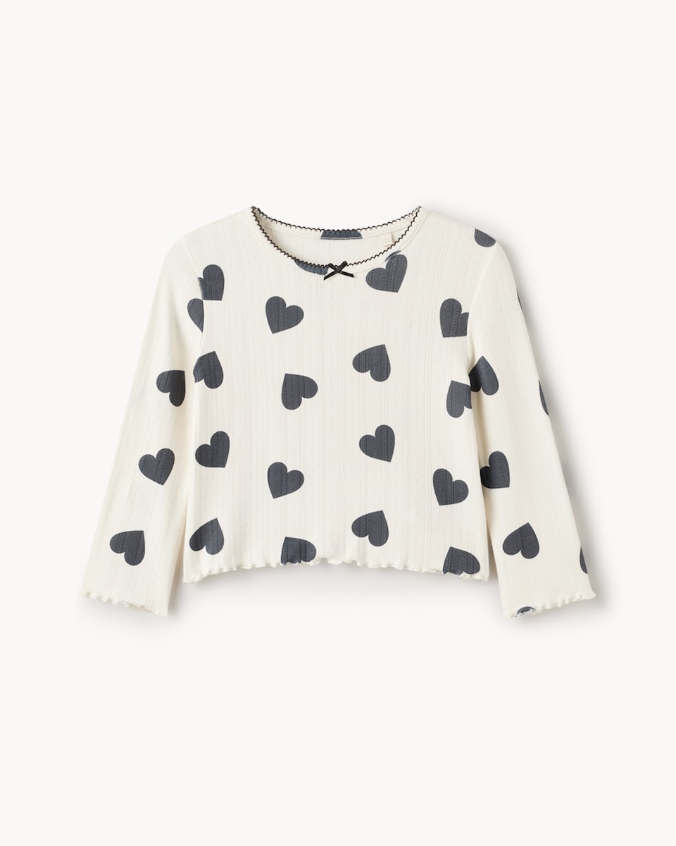 image 1 of F&F Girls 2-Pack Pointelle Printed Pyjama Sets in Multi