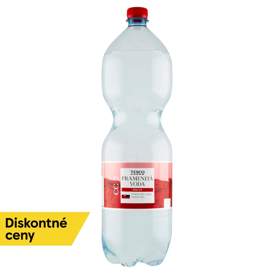 Tesco Pramenitá voda perlivá 2 l