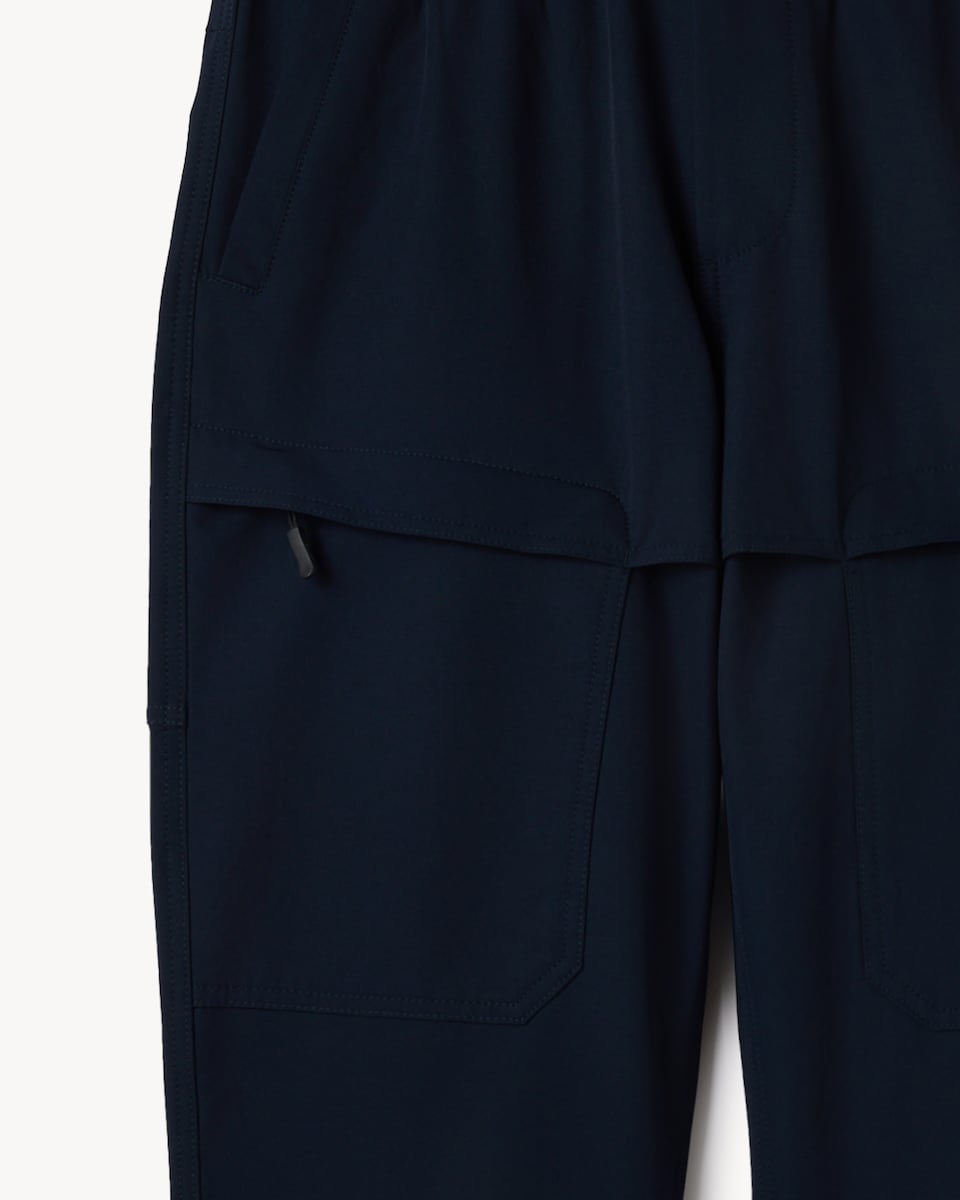 image 1 of The F&F Edit Straight Fit Cargo Trousers in Navy