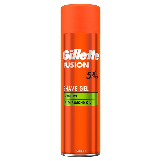 Gillette Fusion 5 Ultra Sensitive Shaving Gel 200Ml Tesco Groceries