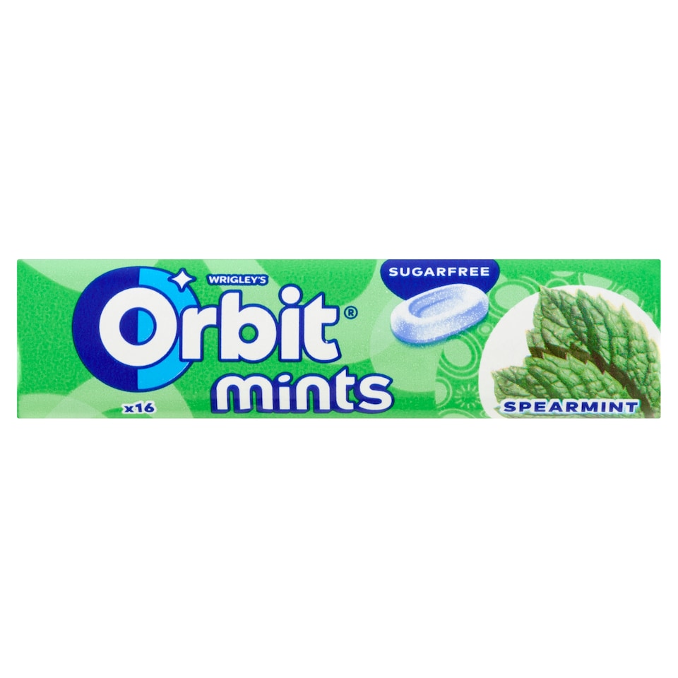 Obrázek 1 pro produkt Wrigley's Orbit Mints Spearmint 16 ks 28g