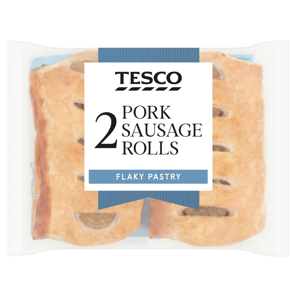 Tesco 2 Pork Sausage Rolls 120G