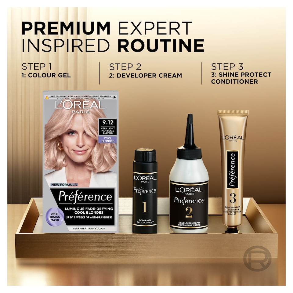 image 1 of L'Oreal Paris Preference Cool Blondes 9.12 Siberia Permanent Hair Dye