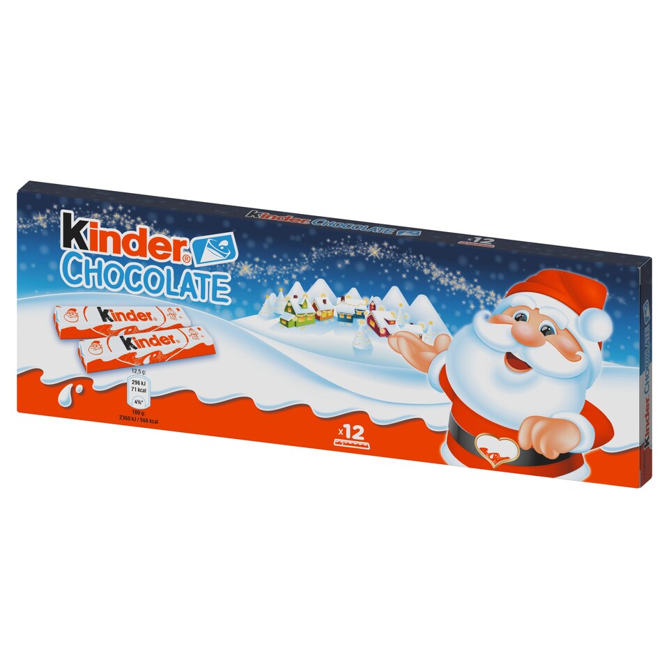 image 1 of Kinder Chocolate Tyčinky z mléčné čokolády s mléčnou náplní 12 ks 150g 