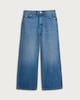 image 4 of F&F High Rise Wide Leg Jeans in Blue