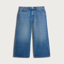 F&F High Rise Wide Leg Jeans in Blue