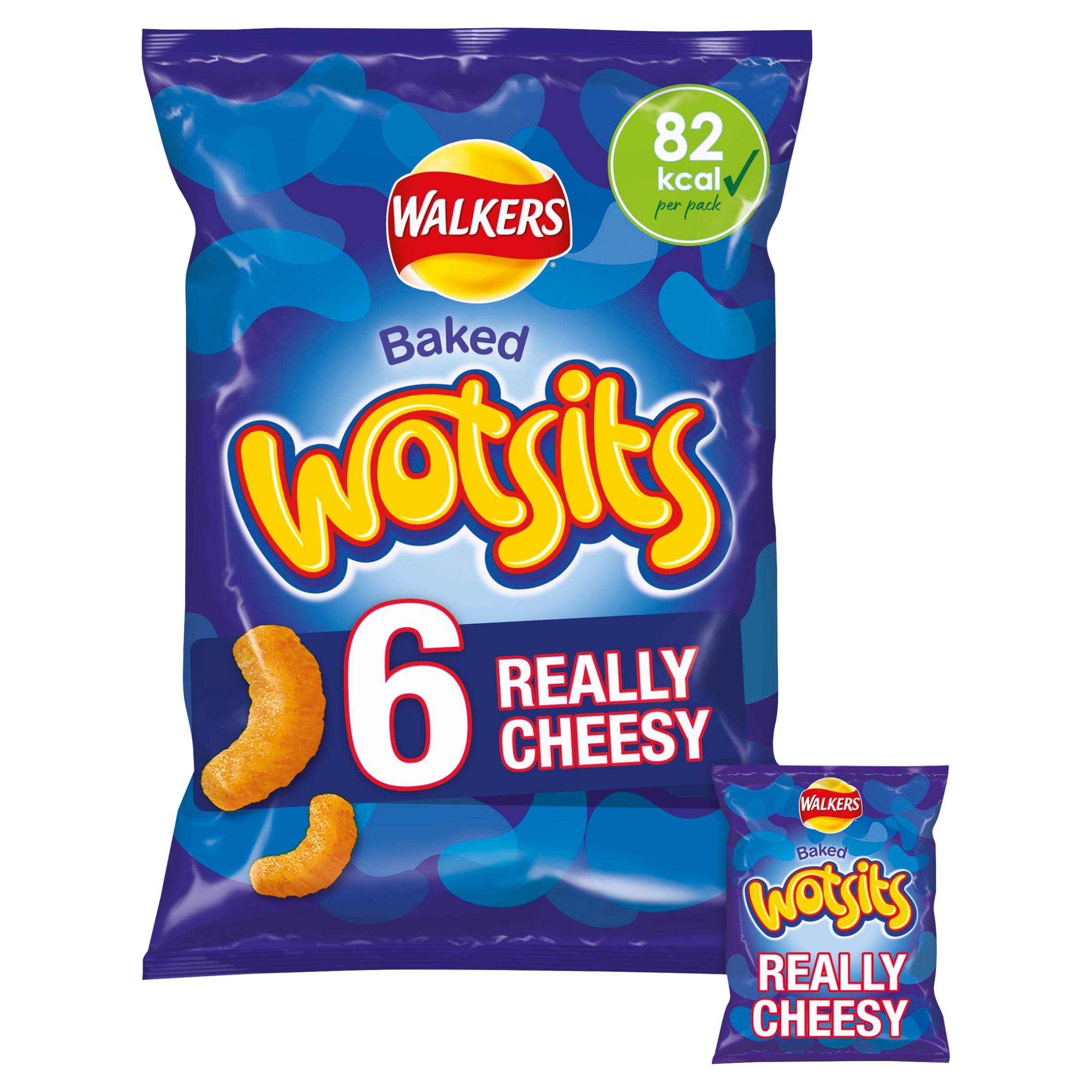 Walkers Wotsits Cheese Multipack Crisps 6x16.5g