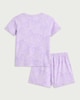 image 2 of F&F Girls Pure Cotton Bow Print Pyjama Set in Lilac