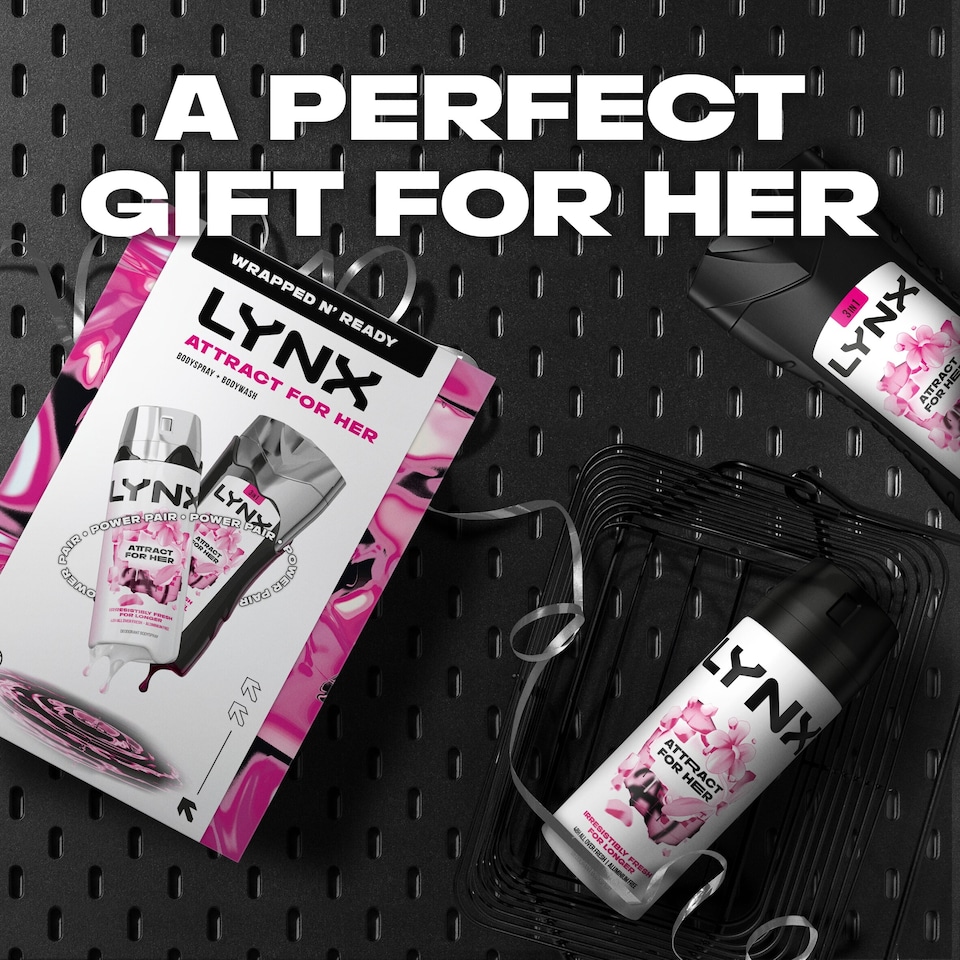 image 1 of Lynx Attract for Her Bodyspray & Bodywash Gift Set