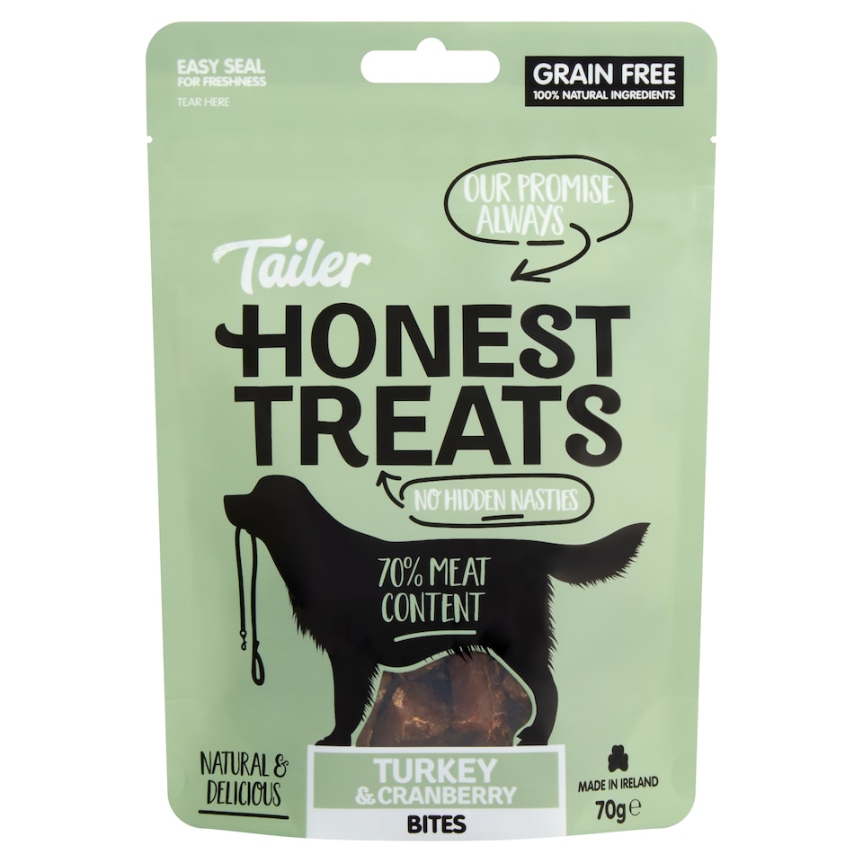 Tailer Honest Treats Turkey & Cranberry Bites 70g