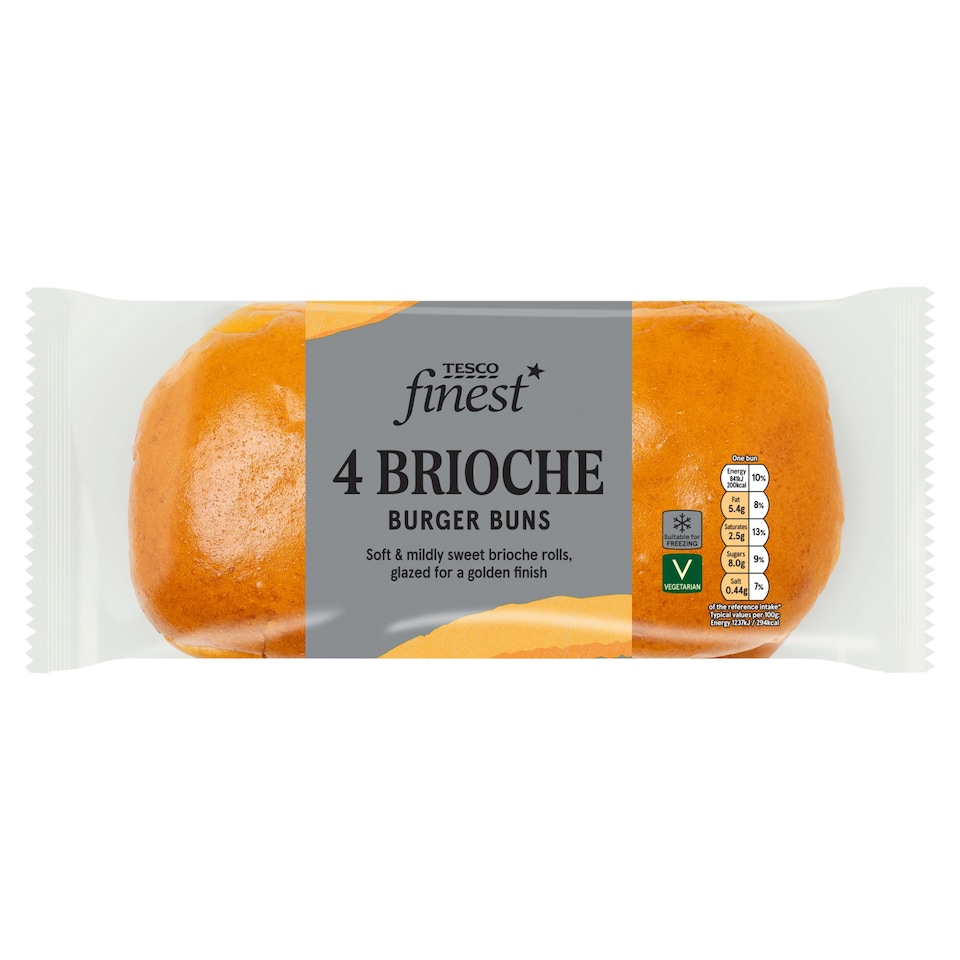 Tesco Finest Brioche Burger Buns 4 pack