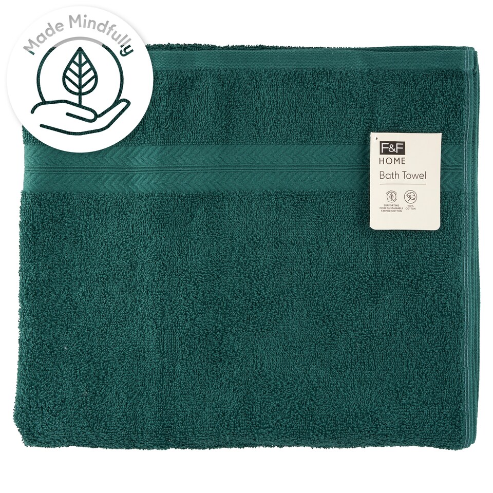 F&F Home Dark Green törülköző 70 cm x 127 cm