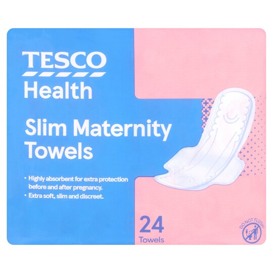 Tesco Slim Maternity Towels 24 Pack Tesco Groceries
