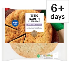 Tesco Garlic Flatbread 255G