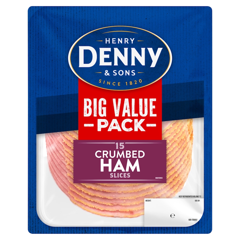 Denny Big Value Pack Crumbed Ham Slices 245g
