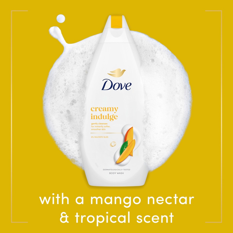 image 1 of Dove Creamy Indulge Body Wash Shower Gel 450 ml
