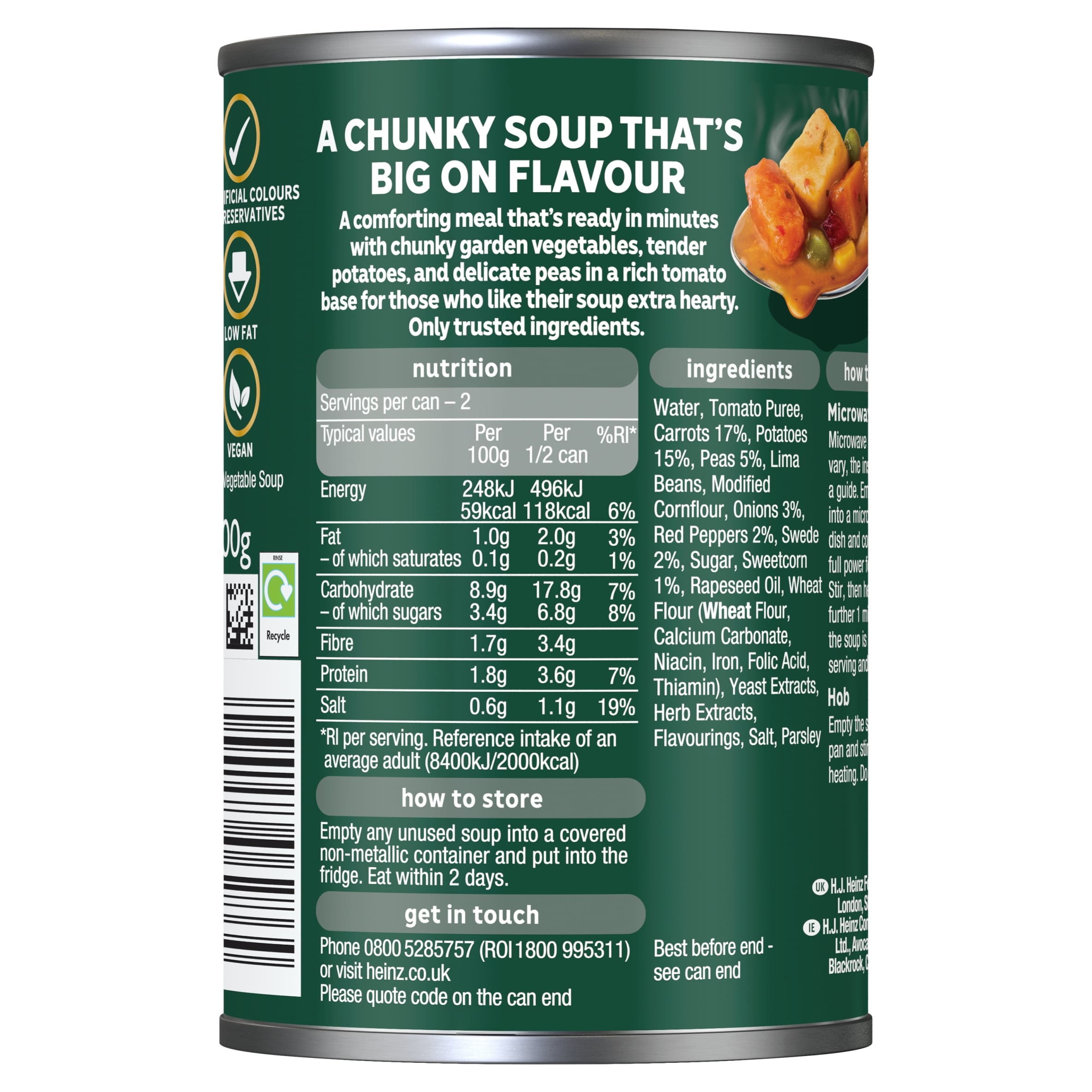 Heinz Big Soup Chunky Veg 400g - Tesco Groceries