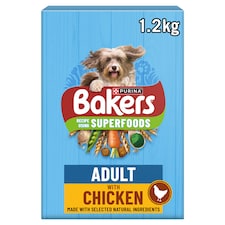 Bakers Dog Food Chicken And Vegetables 1.2Kg