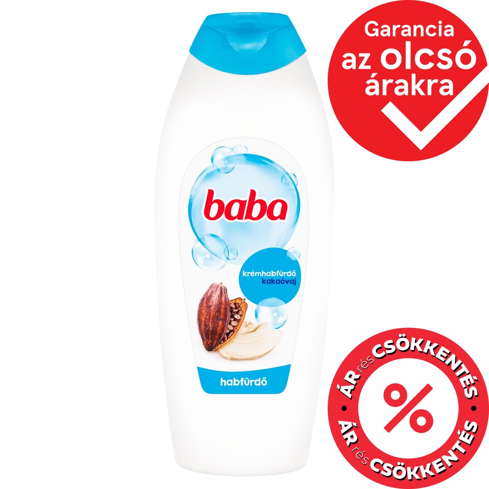 Baba kakaóvaj krémhabfürdő 750 ml