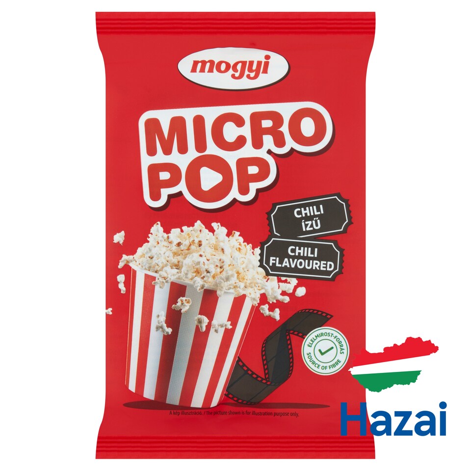 Mogyi Micro Pop mikrohullámú sütőben elkészíthető chili ízű pattogatni való kukorica 100 g