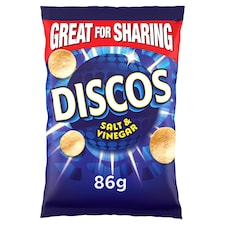 Discos Salt & Vinegar Flavour Crisps 86G