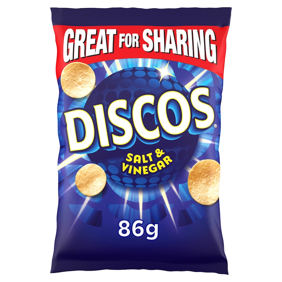 image 1 of Discos Salt & Vinegar Flavour Crisps 86G