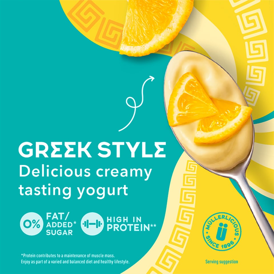 image 1 of Muller Light Greek Style Lemon Yogurt 4X115g