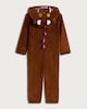 image 3 of Gruffalo Zip Up Hooded Onesie in Brown