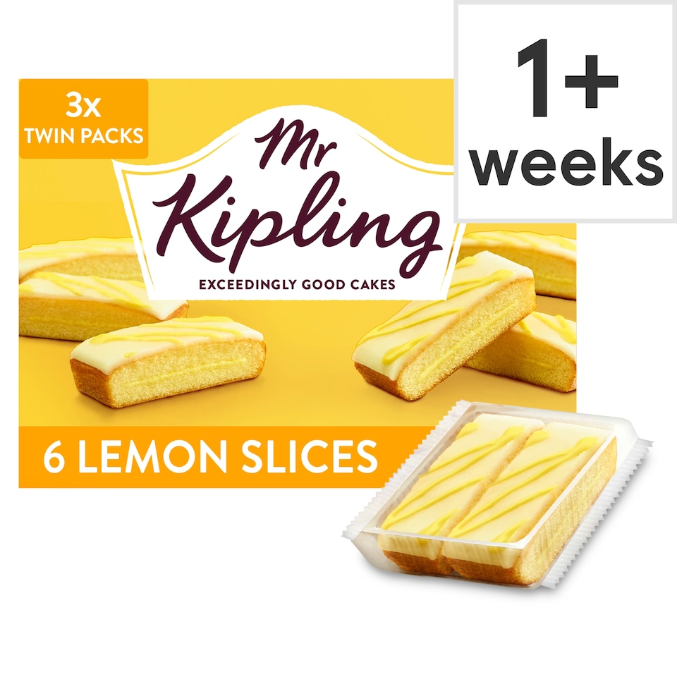 image 1 of Mr Kipling Lemon Cake Slices 6 Pack