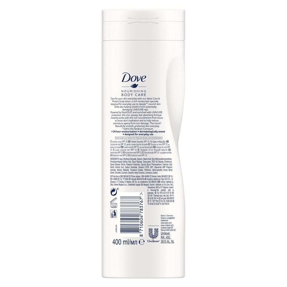 image 1 of Dove Care & Protect Spf Lotion 400Ml