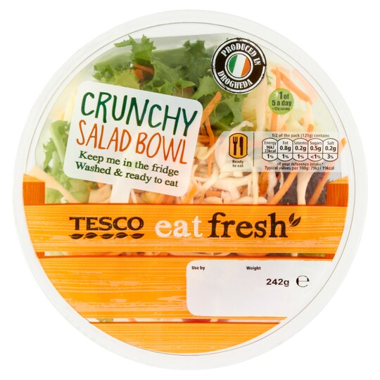 Tesco Crunchy Salad Bowl 242G Tesco Groceries