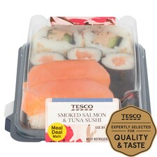 Tesco Salmon & Tuna Sushi 136G
