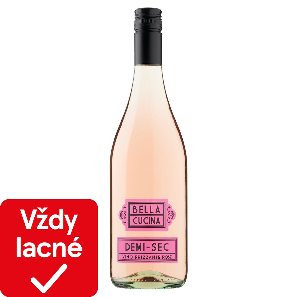 Bella Cucina Demi-Sec Sparkling Semi-Dry Rose Wine 750 ml